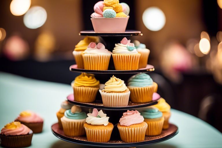 What are some innovative ways to present and serve cupcakes at a special occasion or gathering?
